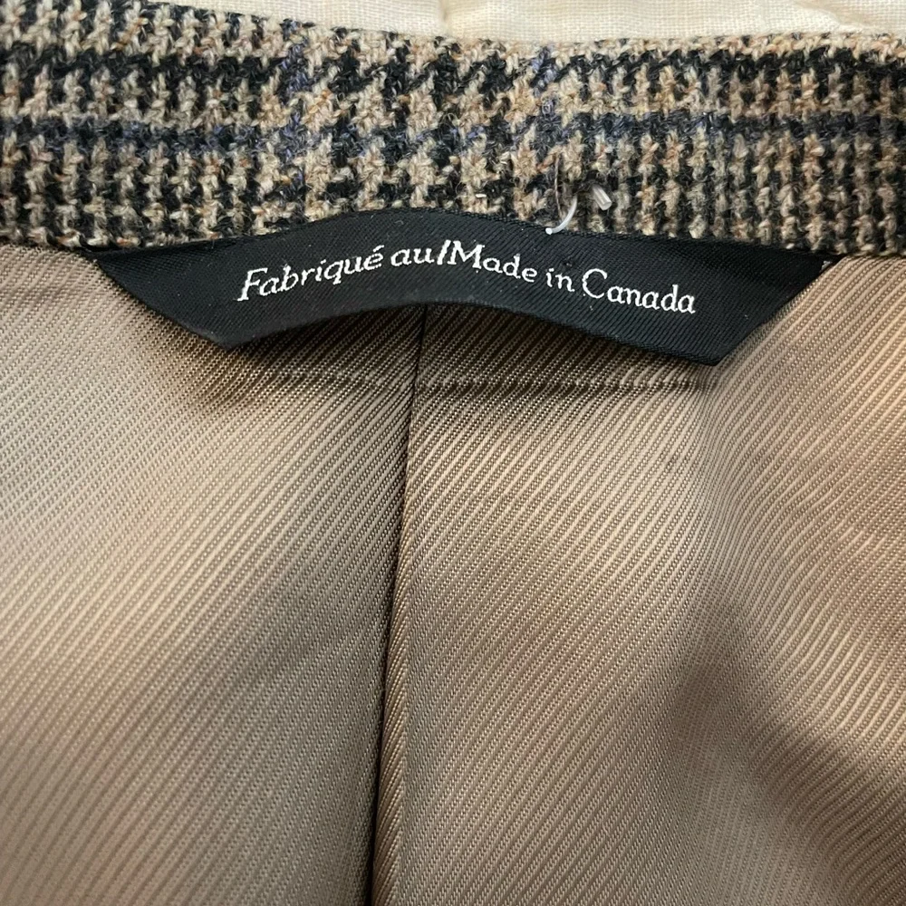 Samuelsohn Soft‎ Wool & Cashmere Plaid 3-Button SB Powell Jacket Size 40 R